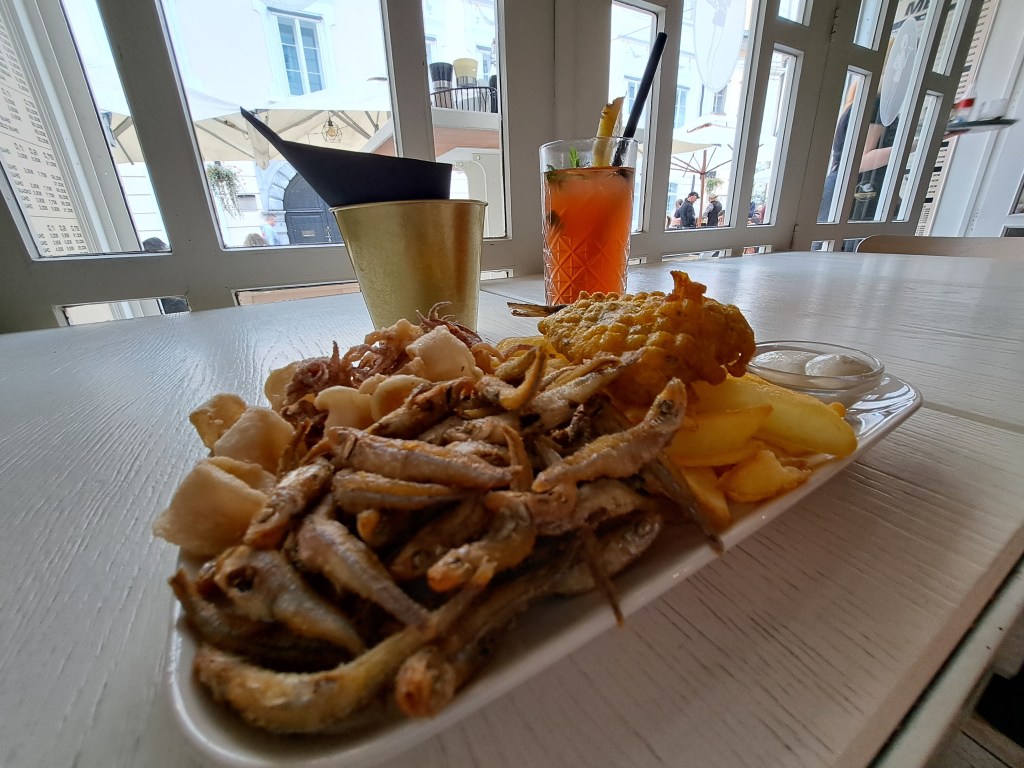 Fried seafood, Ljubljana,&nbsp;Slovenia