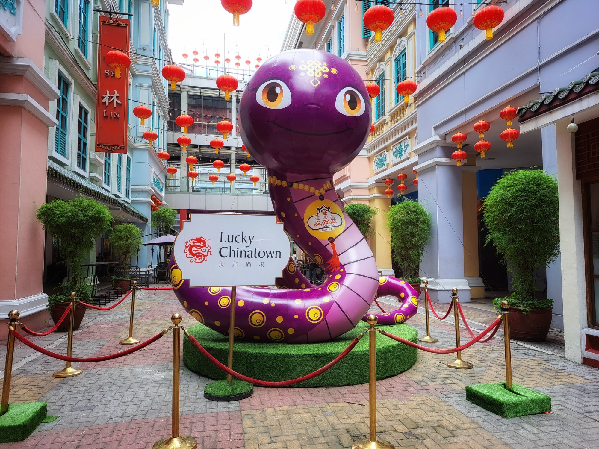 Chinese New Year displays at a&nbsp;mall