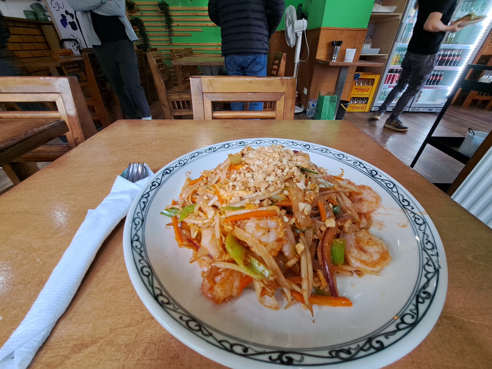 Pad thai with shrimp, Cologne, Germany