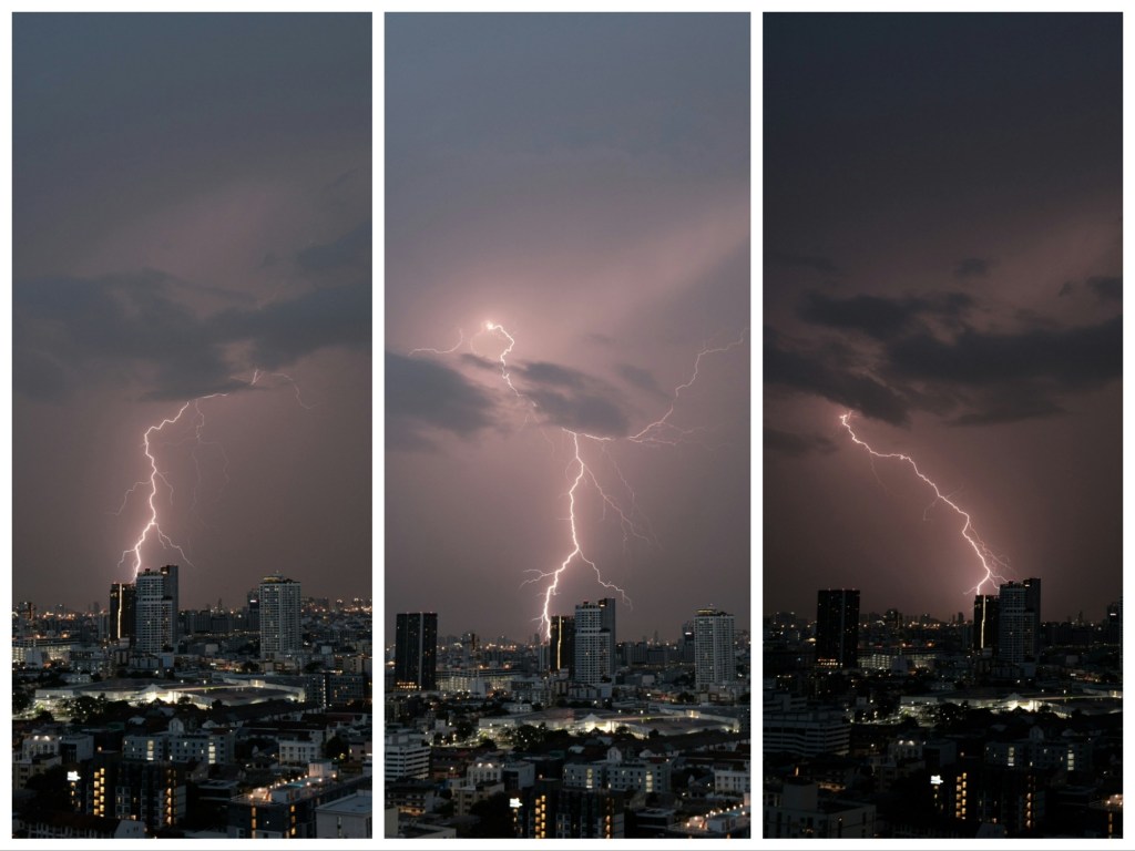 Lightning storm in&nbsp;Bangkok